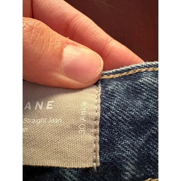 Everlane The Curvy 90s Cheeky Straight High Waist Jean Size 30 Ankle - Picture 6 of 14